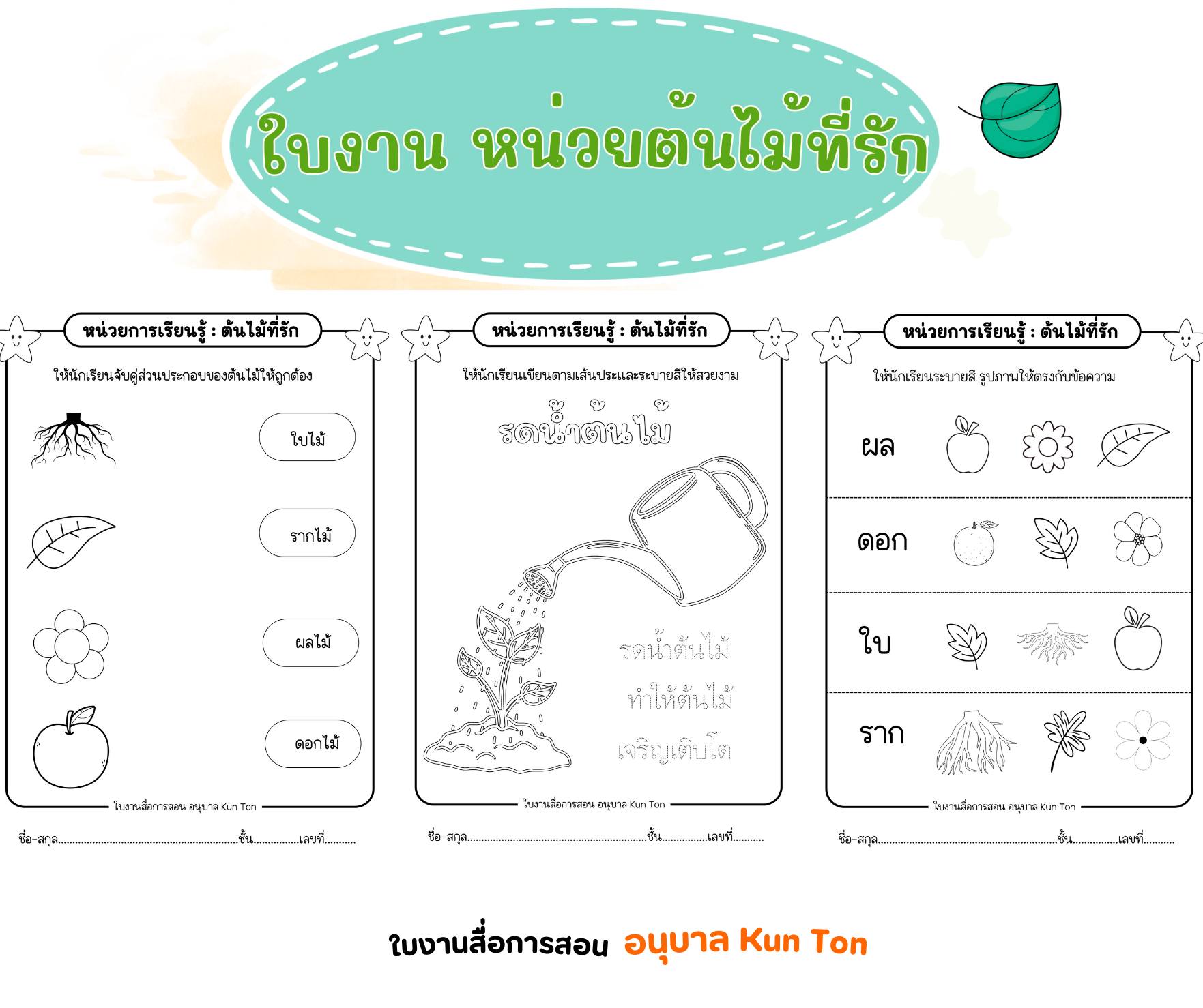 รูปของ แบ่งปัน !!  ใบงานหน่วย  ต้นไม้ที่รัก (PDF)